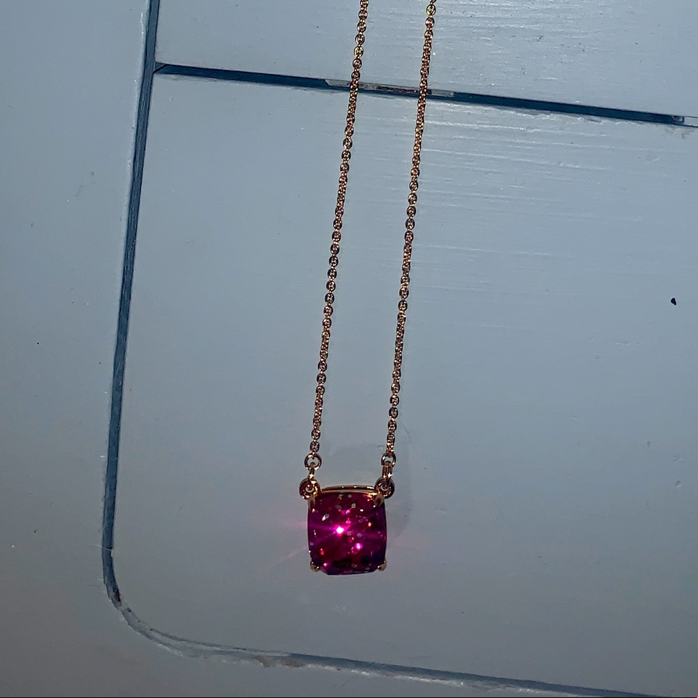 Kate spade pink jewel necklace - new with tags